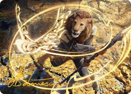 Eager Glyphmage Art Card (Gold-Stamped Signature), Art Series: Secrets of Strixhaven 3