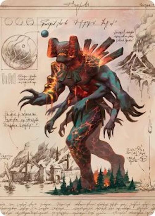 Magmablood Archaic Art Card, Art Series: Secrets of Strixhaven 31