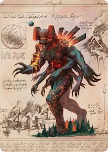 Magmablood Archaic Art Card, Art Series: Secrets of Strixhaven 31