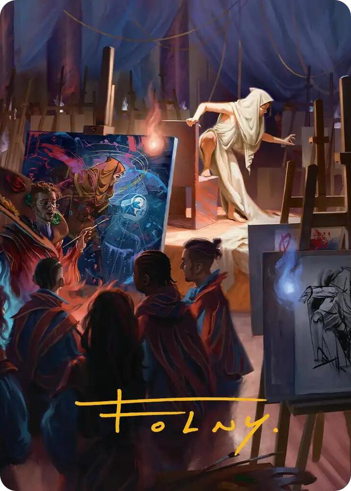 Archaeomancer Art Card (Gold-Stamped Signature), Art Series: Secrets of Strixhaven 41