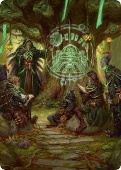 Sylvan Library Art Card, Art Series: Secrets of Strixhaven 42