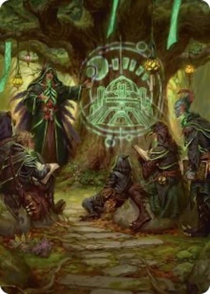 Sylvan Library Art Card, Art Series: Secrets of Strixhaven 42