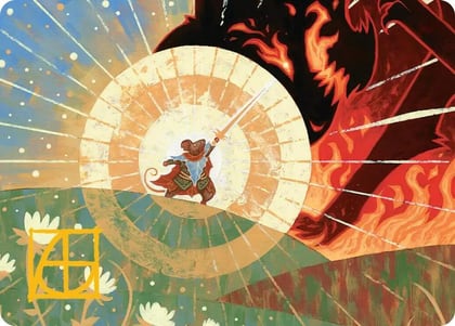 Repel Calamity Art Card (Gold-Stamped Signature), Art Series: Secrets of Strixhaven 43