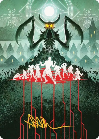 Feed the Swarm Art Card (Gold-Stamped Signature), Art Series: Secrets of Strixhaven 44