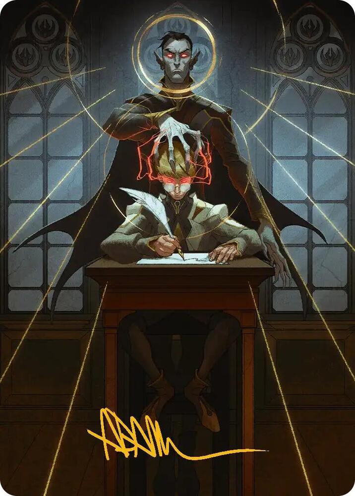 Vampiric Tutor Art Card (Gold-Stamped Signature), Art Series: Secrets of Strixhaven 45