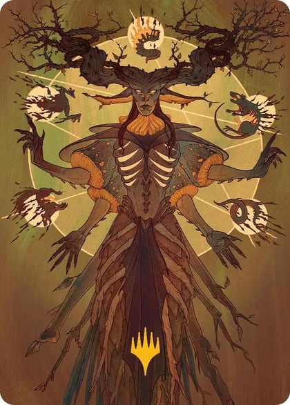 Culling Ritual Art Card (Gold-Stamped Planeswalker Symbol), Art Series: Secrets of Strixhaven 48
