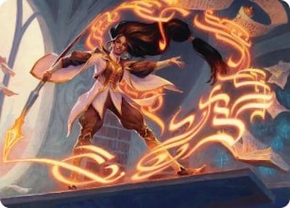 Interjection Art Card, Art Series: Secrets of Strixhaven 4