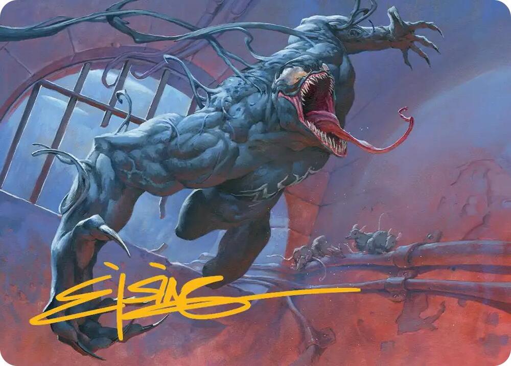 Venom, Evil Unleashed Art Card (Gold-Stamped Signature), Art Series: Marvel's Spider-Man 12