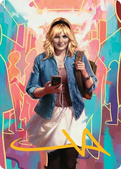 Gwen Stacy Art Card (Gold-Stamped Signature) (13/54), Art Series: Marvel's Spider-Man 13