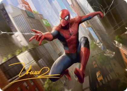 Amazing Spider-Man Art Card (24/54) (Gold-Stamped Signature), Art Series: Marvel's Spider-Man 24