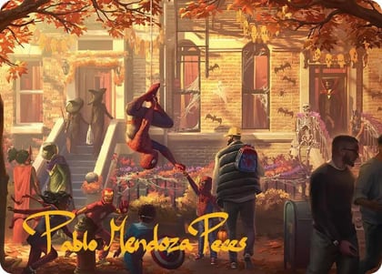 Friendly Neighborhood Art Card (Gold-Stamped Signature), Art Series: Marvel's Spider-Man 2
