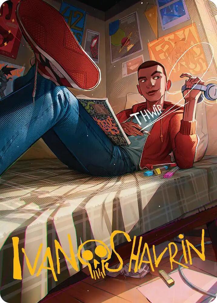 Miles Morales Art Card (Gold-Stamped Signature), Art Series: Marvel's Spider-Man 35