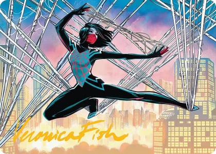 Silk, Web Weaver Art Card (39/54) (Gold-Stamped Signature), Art Series: Marvel's Spider-Man 39
