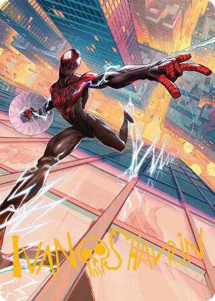 Ultimate Spider-Man Art Card (Gold-Stamped Signature), Art Series: Marvel's Spider-Man 41