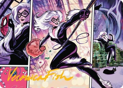 Black Cat, Cunning Thief Art Card (Gold-Stamped Signature), Art Series: Marvel's Spider-Man 44