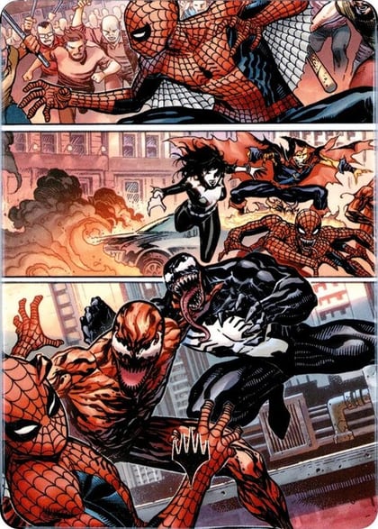 Maximum Carnage Art Card (Gold-Stamped Planeswalker Symbol), Art Series: Marvel's Spider-Man 46
