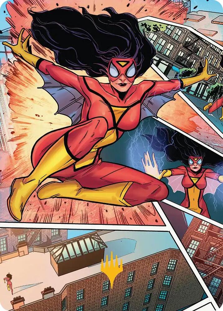 Spider-Woman, Stunning Savior Art Card (Gold-Stamped Planeswalker Symbol), Art Series: Marvel's Spider-Man 51