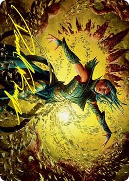 Dragonsguard Elite Art Card (16/81) (Gold-Stamped Signature), Art Series: Strixhaven 16