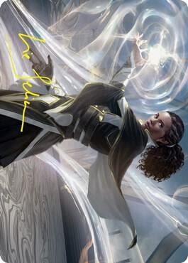 Clever Lumimancer Art Card (Gold-Stamped Signature), Art Series: Strixhaven 2