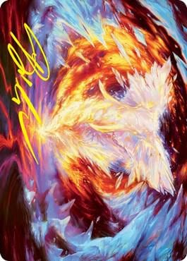 Magma Opus Art Card (Gold-Stamped Signature), Art Series: Strixhaven 32
