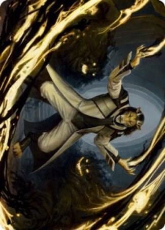 Leonin Lightscribe Art Card, Art Series: Strixhaven 3