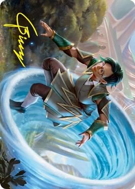 Vortex Runner Art Card (Gold-Stamped Signature), Art Series: Strixhaven 6