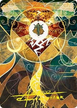 Lightning Bolt Art Card (Gold-Stamped Signature), Art Series: Strixhaven 76