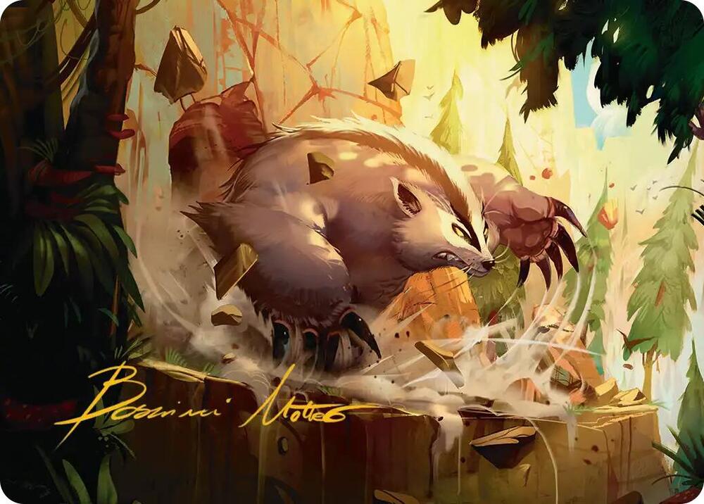 Badgermole Art Card (Gold-Stamped Signature), Art Series: Avatar: The Last Airbender 12