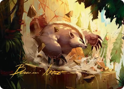 Badgermole Art Card (Gold-Stamped Signature), Art Series: Avatar: The Last Airbender 12