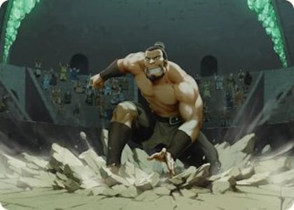 The Boulder, Ready to Rumble Art Card, Art Series: Avatar: The Last Airbender 13