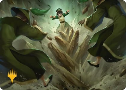 Rockalanche Art Card (Gold-Stamped Planeswalker Symbol), Art Series: Avatar: The Last Airbender 17