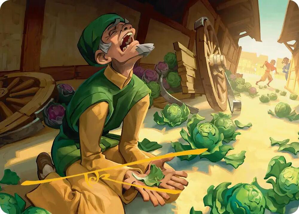 Unlucky Cabbage Merchant Art Card (Gold-Stamped Signature), Art Series: Avatar: The Last Airbender 19