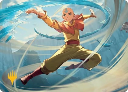 Aang, Swift Savior Art Card (Gold-Stamped Planeswalker Symbol), Art Series: Avatar: The Last Airbender 20
