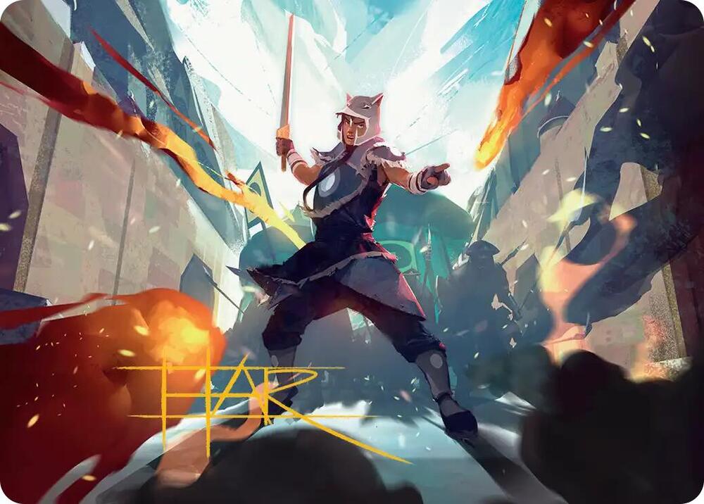 Sokka, Tenacious Tactician Art Card (Gold-Stamped Signature), Art Series: Avatar: The Last Airbender 23