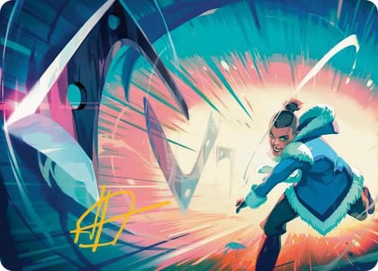 Trusty Boomerang Art Card (Gold-Stamped Signature), Art Series: Avatar: The Last Airbender 25
