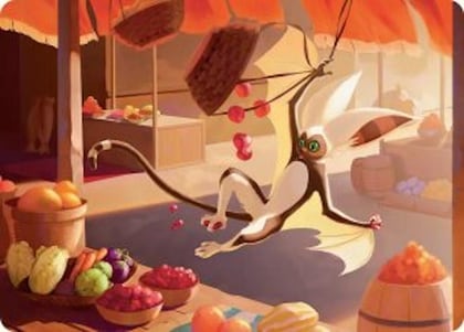 Momo, Playful Pet Art Card, Art Series: Avatar: The Last Airbender 3