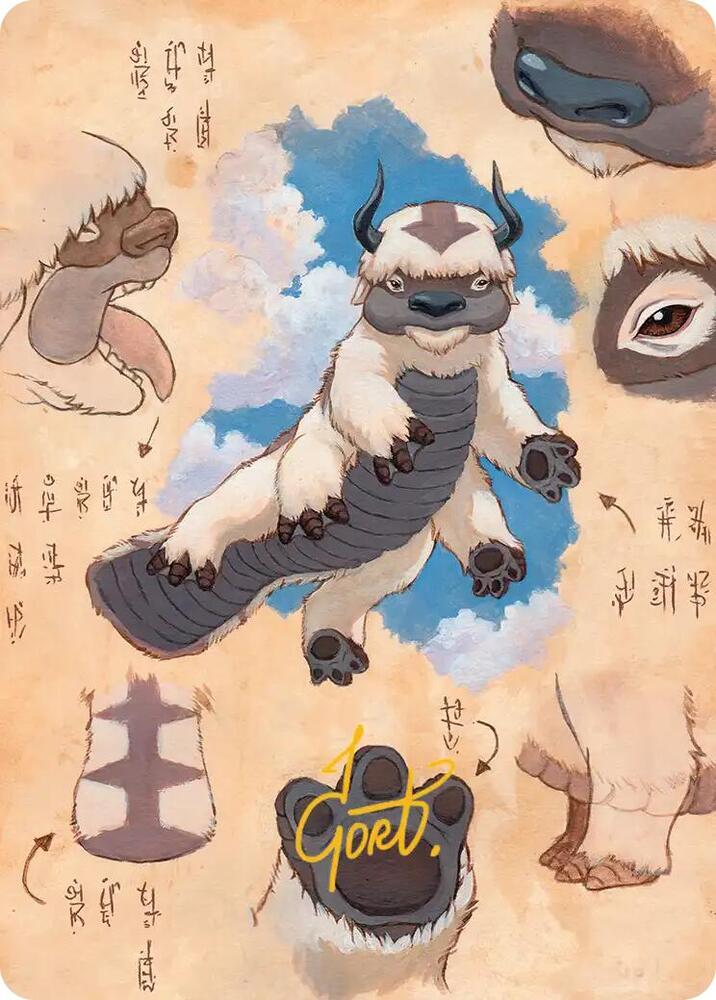 Appa, Steadfast Guardian Art Card (Gold-Stamped Signature), Art Series: Avatar: The Last Airbender 32