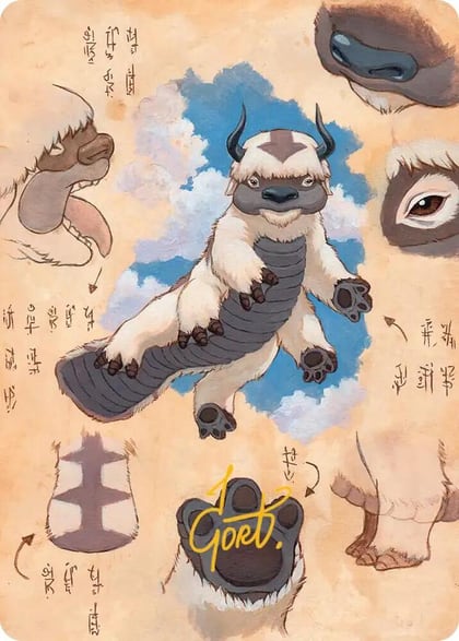 Appa, Steadfast Guardian Art Card (Gold-Stamped Signature), Art Series: Avatar: The Last Airbender 32