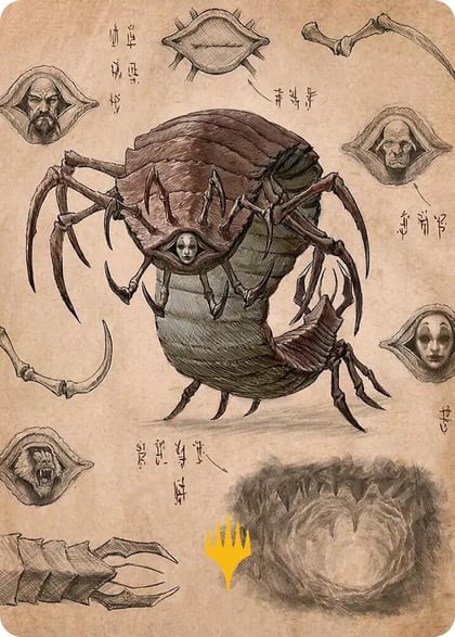 Koh, the Face Stealer 2 Art Card (Gold-Stamped Planeswalker Symbol), Art Series: Avatar: The Last Airbender 34