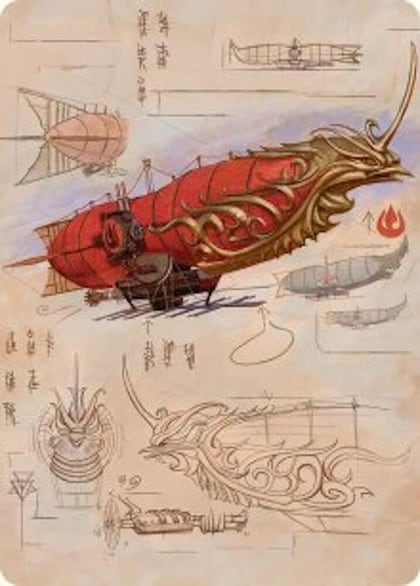 Phoenix Fleet Airship Art Card, Art Series: Avatar: The Last Airbender 35