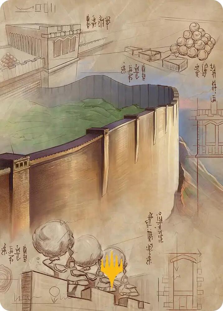 The Walls of Ba Sing Se Art Card (Gold-Stamped Planeswalker Symbol), Art Series: Avatar: The Last Airbender 38