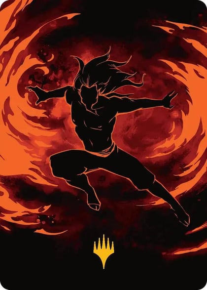 Ozai, the Phoenix King Art Card (Gold-Stamped Planeswalker Symbol), Art Series: Avatar: The Last Airbender 39