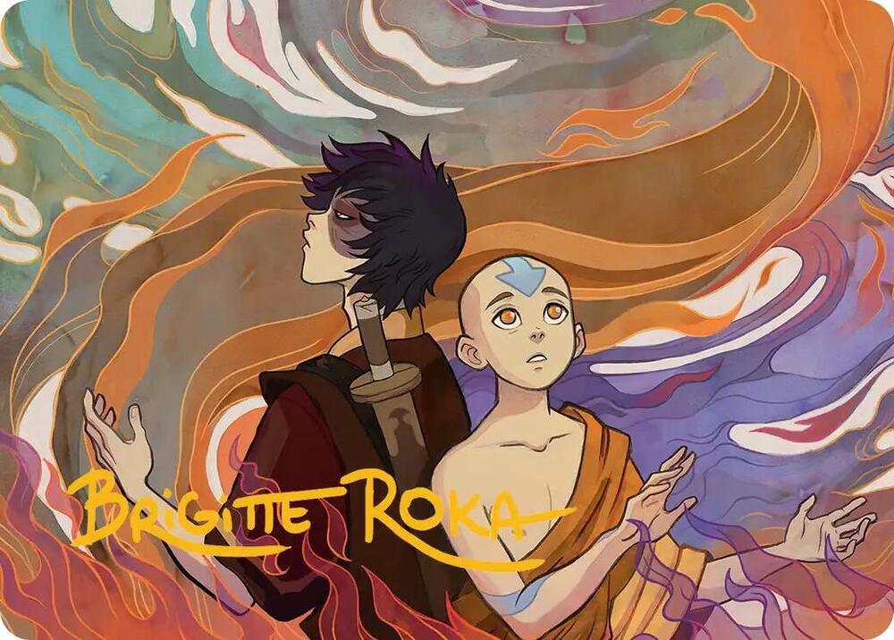 Fated Firepower Art Card (Gold-Stamped Signature), Art Series: Avatar: The Last Airbender 43