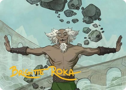 Bumi, Unleashed Art Card (Gold-Stamped Signature), Art Series: Avatar: The Last Airbender 46