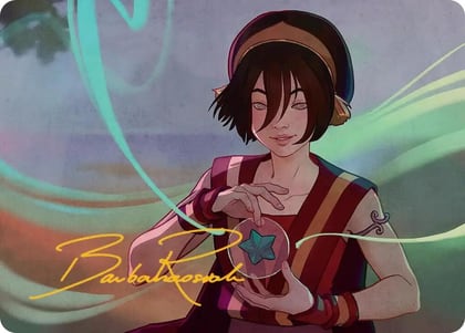 Toph, the First Metalbender Art Card (Gold-Stamped Signature), Art Series: Avatar: The Last Airbender 49