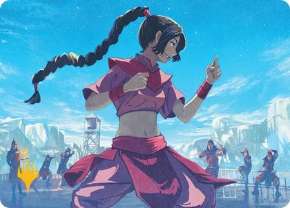 Ty Lee, Chi Blocker Art Card (Gold-Stamped Planeswalker Symbol), Art Series: Avatar: The Last Airbender 5