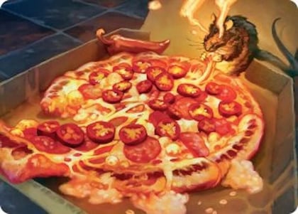 Spicy Oatmeal Pizza Art Card, Art Series: Teenage Mutant Ninja Turtles 11