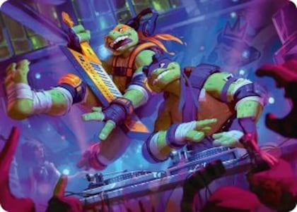 Mikey & Don, Party Planners Art Card, Art Series: Teenage Mutant Ninja Turtles 15