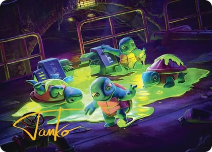The Ooze Art Card (Gold-Stamped Signature), Art Series: Teenage Mutant Ninja Turtles 18