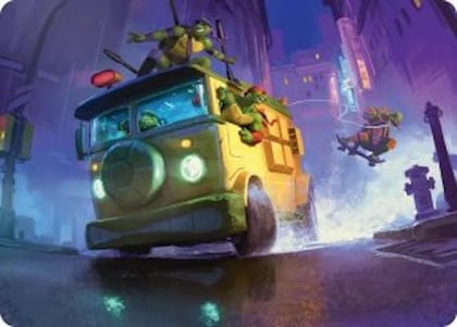 Turtle Van Art Card, Art Series: Teenage Mutant Ninja Turtles 19